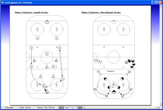 Trainingsplan f�r eine Eishockey-Trainingseinheit