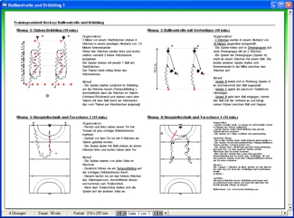 Stundenbild f�r eine Hockey-Einheit: Dribbling und Ballkontrolle.